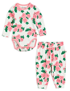 Roses All Over Print Baby Set