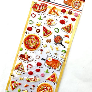 3D Pizza Stickers