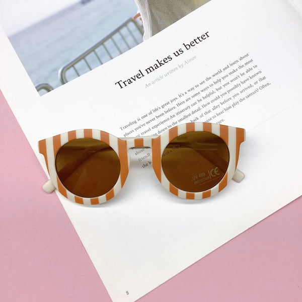Round Patterned Kid's Sunglasses