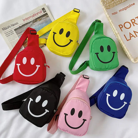 Smiley Face Mini Sling Backpack