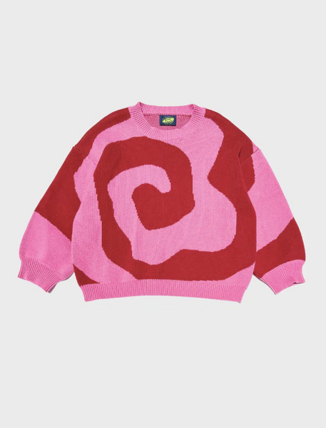 Swirl Sweater in Raspberry