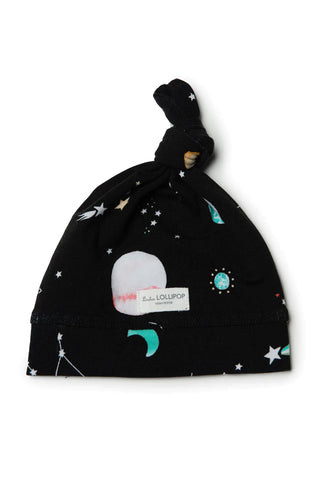 Planets Top Knot Beanie