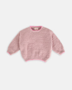 Fuzzy Boxy Sweater in Ash Rose