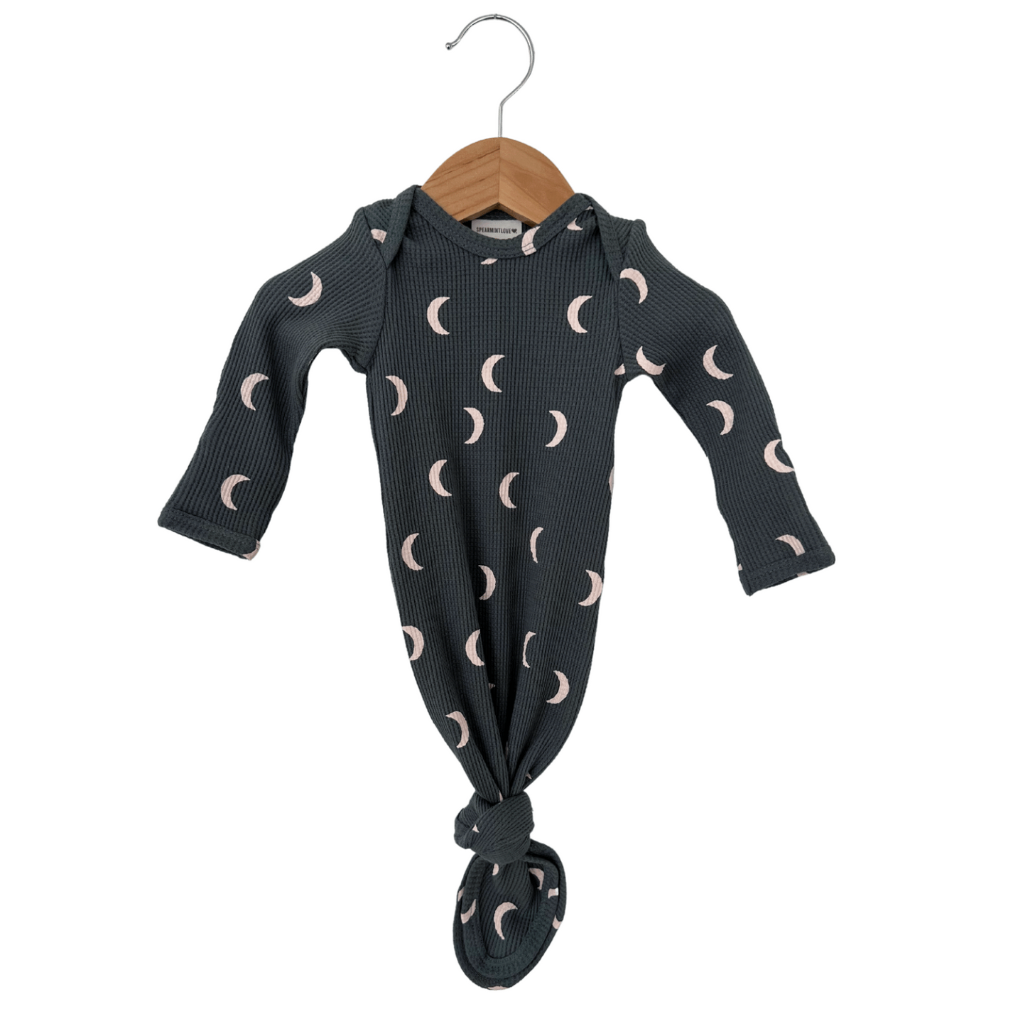 Moon Organic Waffle Knotted Gown
