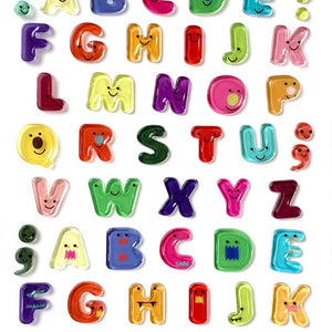 Jelly Alphabet Stickers