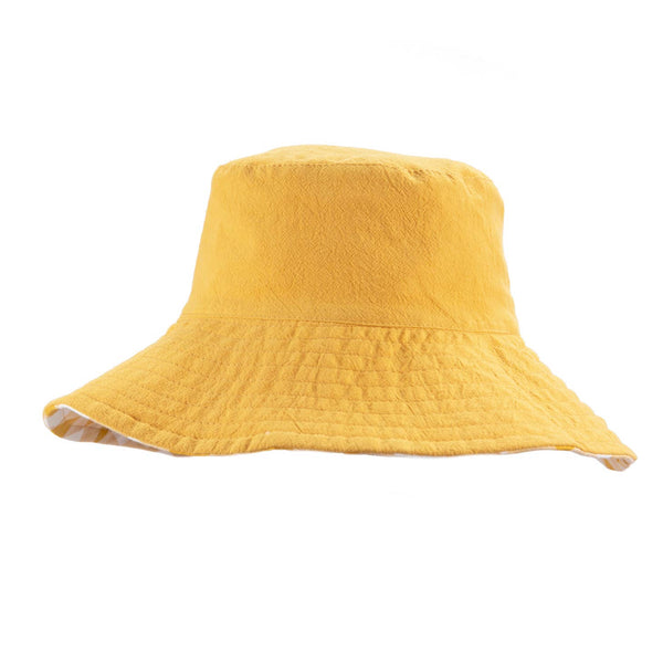 Retro Check Sun Hat