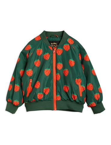Strawberries Woven Baseball Jacket