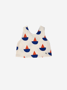 6-7 Year Sail Boat All Over Woven Tank