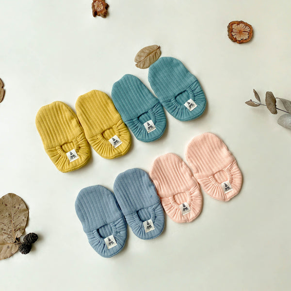 Solid Color Baby Booties