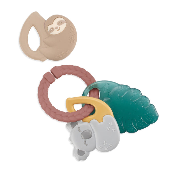 Tropical Itzy Keys Textured Ring with Teether + Rattle