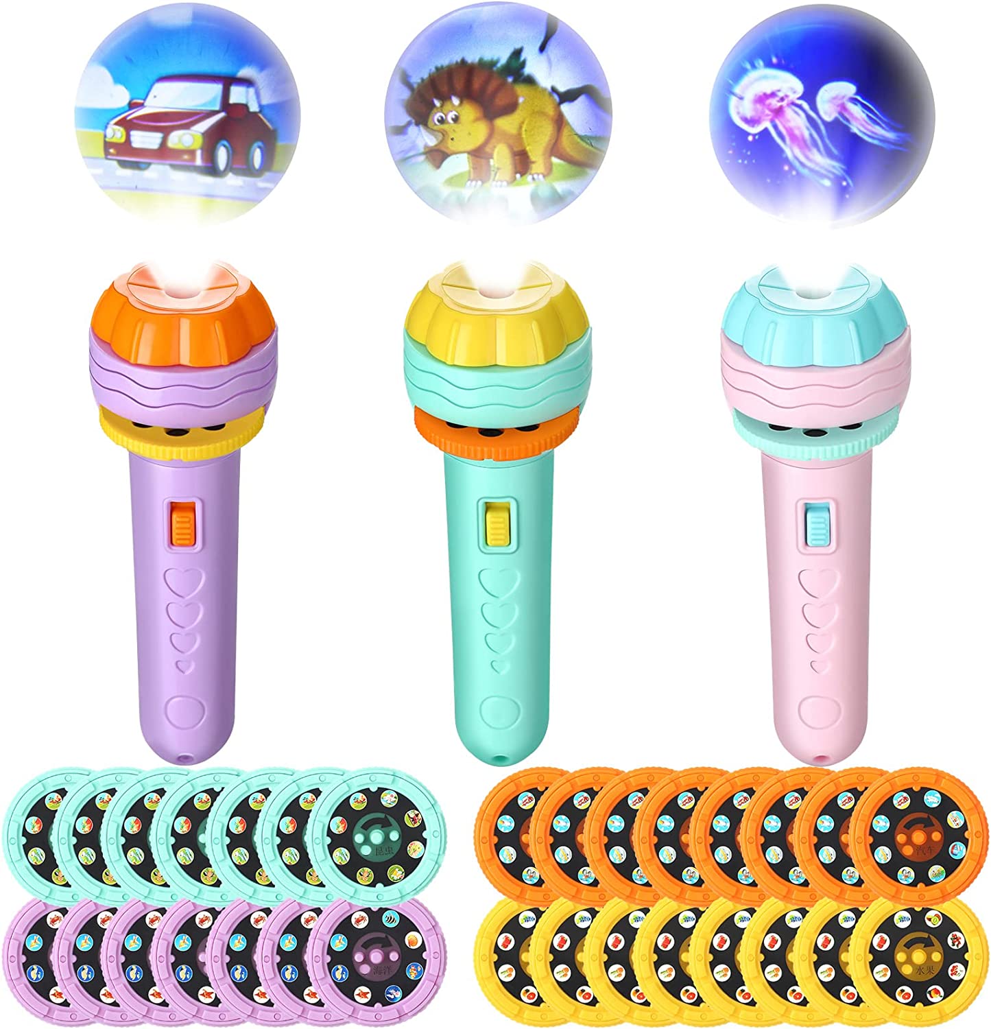2-in-1 Projector Flashlight Toy