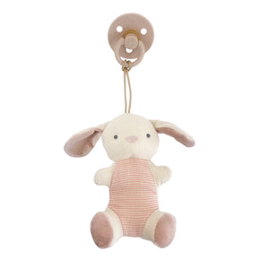 Bitzy Pal Natural Rubber Pacifier & Stuffed Animal